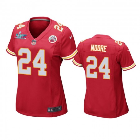 Maillot Kansas City Chiefs Skyy Moore 24 Game Rouge Super Bowl LVII - Femme